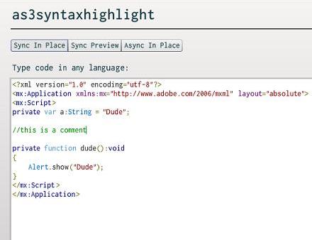 as3syntaxhighlight demo