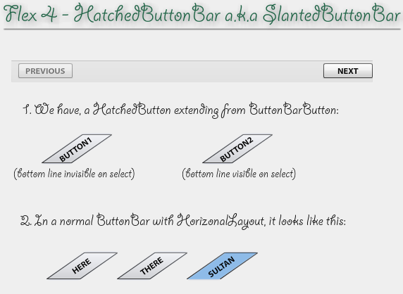 HatchedButtonBar Tutorial